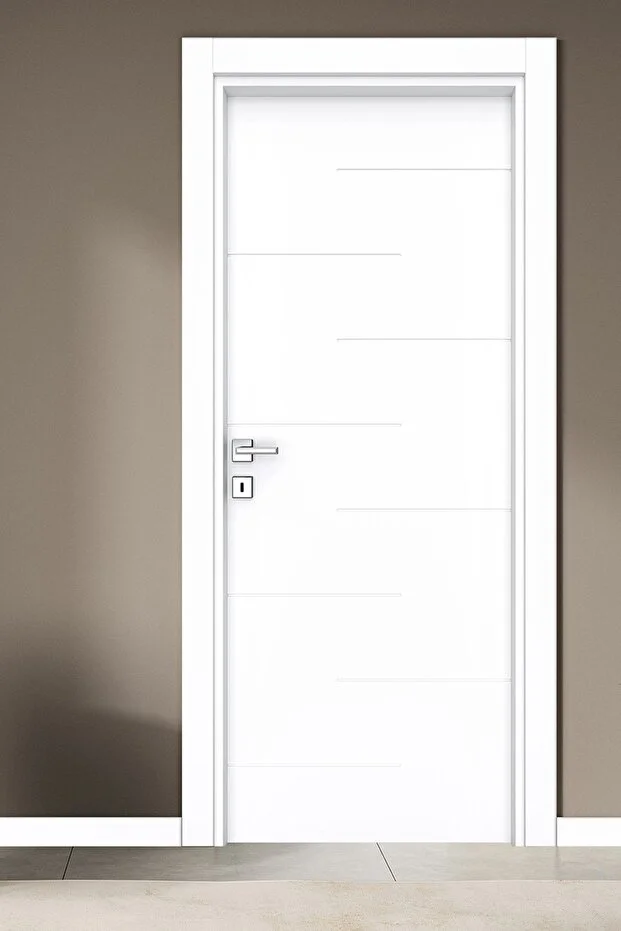 MELAMİN KARİZMA BEŞ ODA KAPISI, BEYAZ, 86/204/9-13 CM